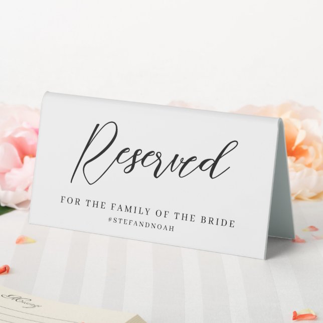 Elegantes, modernes Minimalistisches Hochzeitssymb Tischaufsteller (In Situ (Hochzeit))