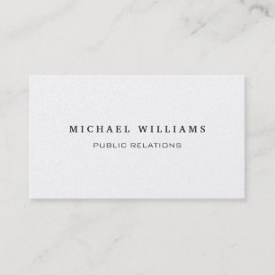 ELEGANTES MODERNES MINIMALISTISCHES Metall Visitenkarte