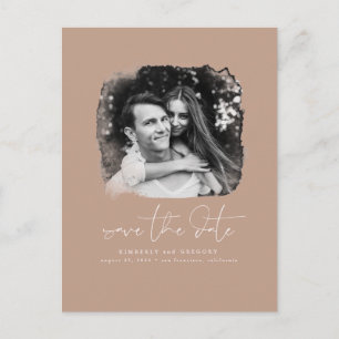 Elegantes modernes Minimalistisches Save the Date  Ankündigungspostkarte