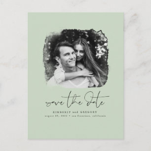 Elegantes modernes Minimalistisches Save the Date  Ankündigungspostkarte