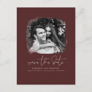 Elegantes modernes Minimalistisches Save the Date  Ankündigungspostkarte