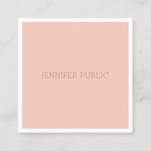 Elegantes, modernes Minimalistisches Template Quadratische Visitenkarte