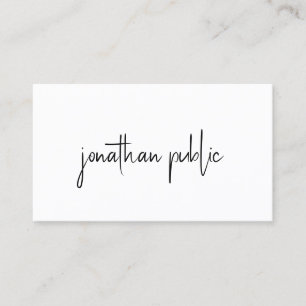 Elegantes modernes Minimalistisches Template Semi  Visitenkarte