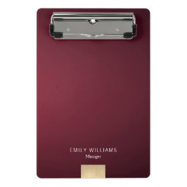 Elegantes modernes Minimalistisches violettes Mini Klemmbrett