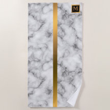 Elegantes, modernes Mit Monogramm Marmorschwarz