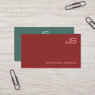 Elegantes modernes Monogram Beruflich Design Luxus Visitenkarte