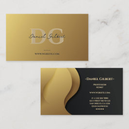 Elegantes, modernes Monogramm-Berufliches Gold Visitenkarte