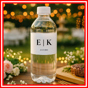 Elegantes modernes Monogramm einfache Hochzeit
