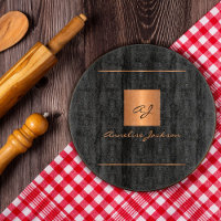 Elegantes, modernes Monogramm einzigartiges schwar