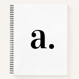 Elegantes modernes Monogramm Minimalistisch Notizbuch
