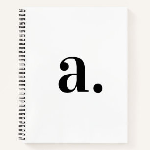 Elegantes modernes Monogramm Minimalistisch Notizbuch
