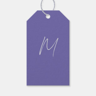 Elegantes modernes Monogramm mit eigenem Namen Geschenkanhänger