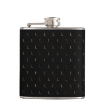 Elegantes modernes Monogramm-Muster Schwarz