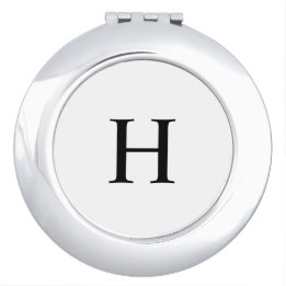 Elegantes modernes Monogramm Taschenspiegel