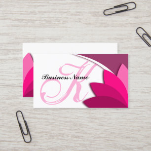Elegantes modernes Monogramm Visitenkarte