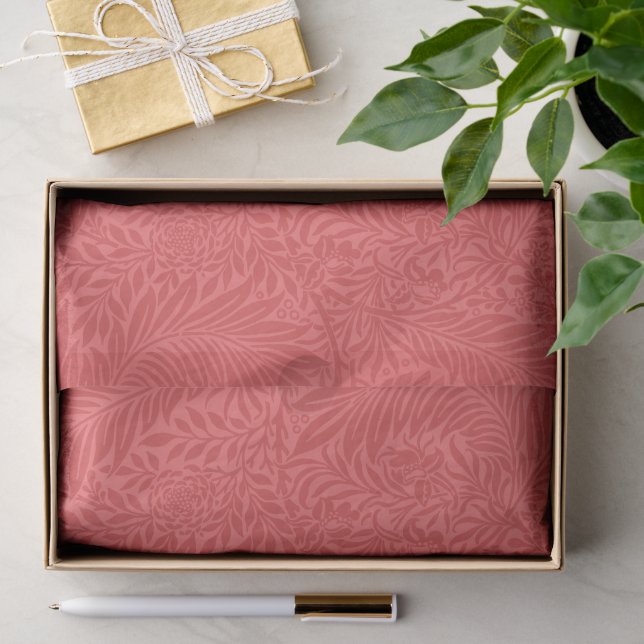 Elegantes modernes Muster aus rotem Flor Seidenpapier (Geschenk)