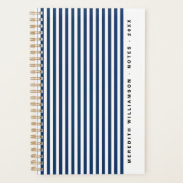 Elegantes, modernes, personalisiertes Navy Blau St Planer