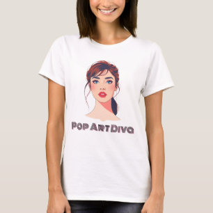 Elegantes modernes Portrait einer Frau T-Shirt