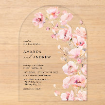 Elegantes, modernes Rosa Foto Hochzeit