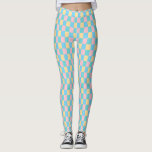 Elegantes, modernes rosa gelb-blaues Template Leggings<br><div class="desc">Elegante moderne,  rosa,  gelb-blau-grüne VorlagenLeggings.</div>