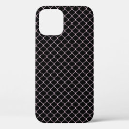Elegantes modernes rosa Zaun-Kettenmuster | Case-Mate iPhone Hülle