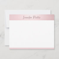 Elegantes, modernes Rose Gold Handwriting-Skript