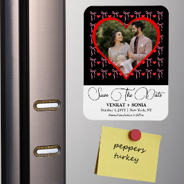 Elegantes, modernes Save the Date Foto-Template Magnet