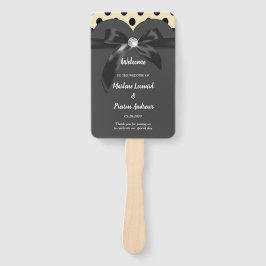 Elegantes, modernes, schicke Hochzeitsprogramm Fächer