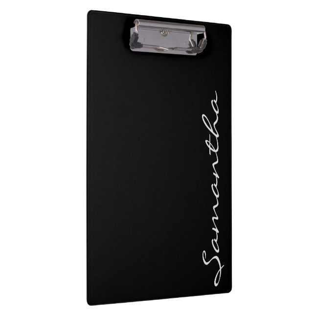 elegantes, modernes schicke, trendige monogramm sc klemmbrett (Rechts)