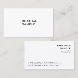 Elegantes modernes schlankes Template Visitenkarte