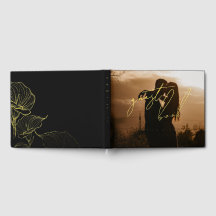 Elegantes modernes Schrift Botanisches Hochzeitsfo