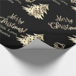 Elegantes modernes Schwarz-und Geschenkpapier