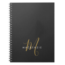 Elegantes, modernes Schwarzes Script Monogram