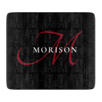 Elegantes, modernes Schwarzes Script Monogram