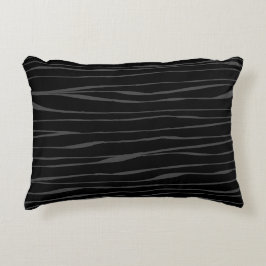 Elegantes modernes Schwarzes Zebra Stipes Muster Dekokissen