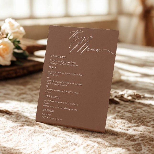 Elegantes, modernes Script Calligraphy Hochzeitses Sockelschild (Von Creator hochgeladen)