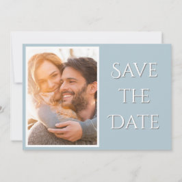 Elegantes, modernes Script-Foto Hochzeit Save The Date
