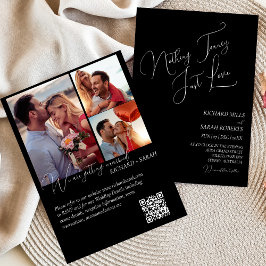 Elegantes, modernes und einfaches Foto Hochzeit Einladung