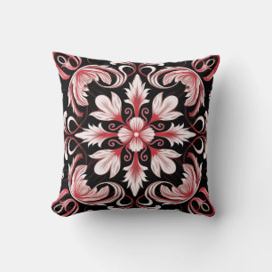 Elegantes modernes, Verziertes Burgund Kissen