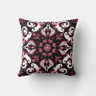 Elegantes modernes, Verziertes Burgund Kissen