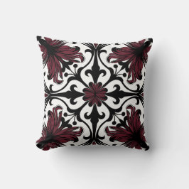 Elegantes modernes, Verziertes Burgund Kissen