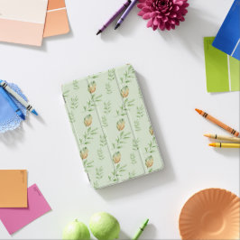 Elegantes modernes Wasserfarbmuster Blätter grün iPad Mini Hülle