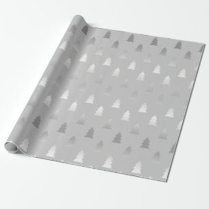 elegantes, modernes Weihnachtsbaummuster Geschenkpapier