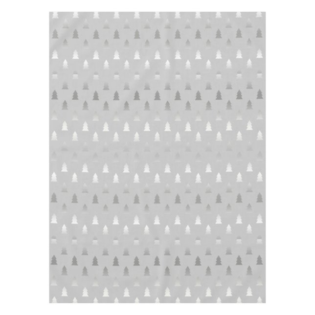 elegantes, modernes Weihnachtsbaummuster Tischdecke (Vorderseite)