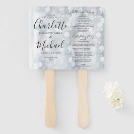 Elegantes, modernes Winter-Hochzeitsprogramm für S Fächer