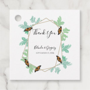 Elegantes Monarch Butterfly-Hochzeitsgeschenk Geschenkanhänger