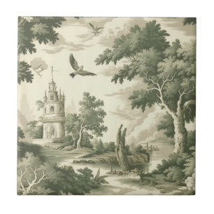 Elegantes Monochrom-Toile - Dorf & Ballon Fliese