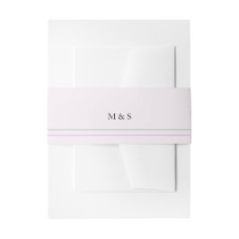 Elegantes monochromatisches Lilac Personalisiert Einladungsbanderole