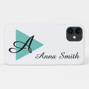Elegantes Monogram Abtract Aquamarines Design Case-Mate iPhone Hülle