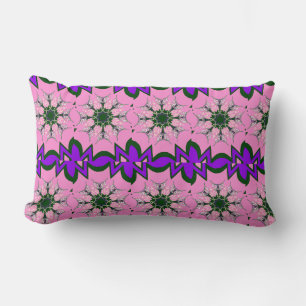 Elegantes Monogram Bloom: Schönes persönliches Mot Lendenkissen